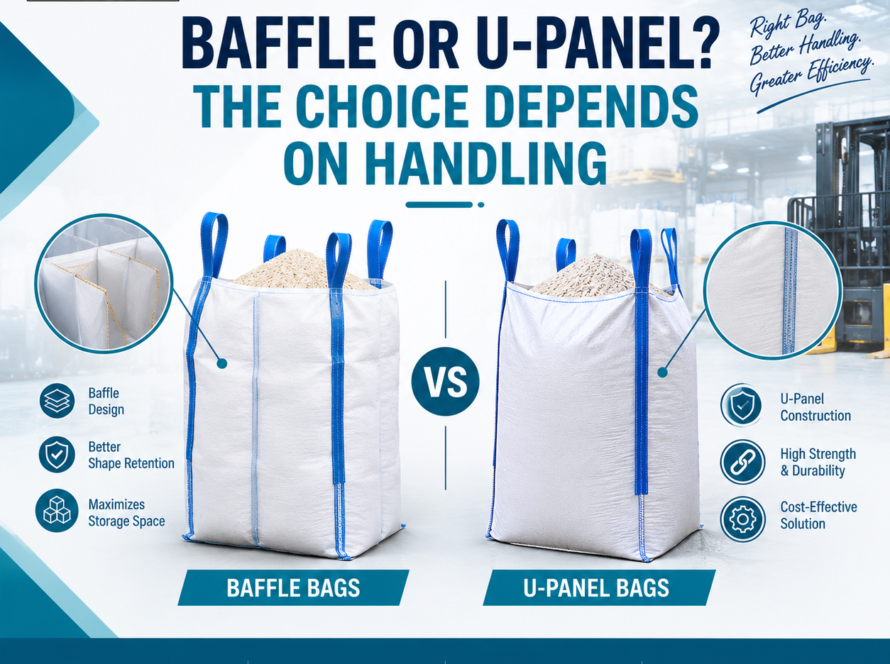 Baffle vs U-Panel bulk bags for efficient industrial handling and storage